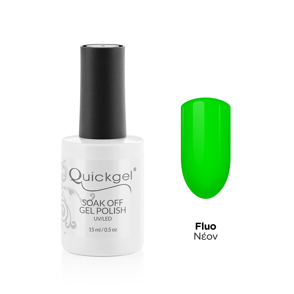 Quickgel No 806 - Neon Lime Ημιμόνιμο Βερνίκι 15 ml